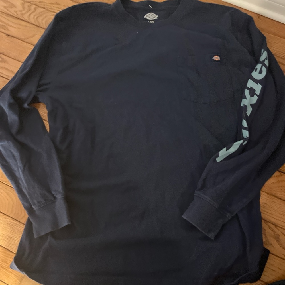 Dickies Men's Dark Blue Long Sleeve Tee